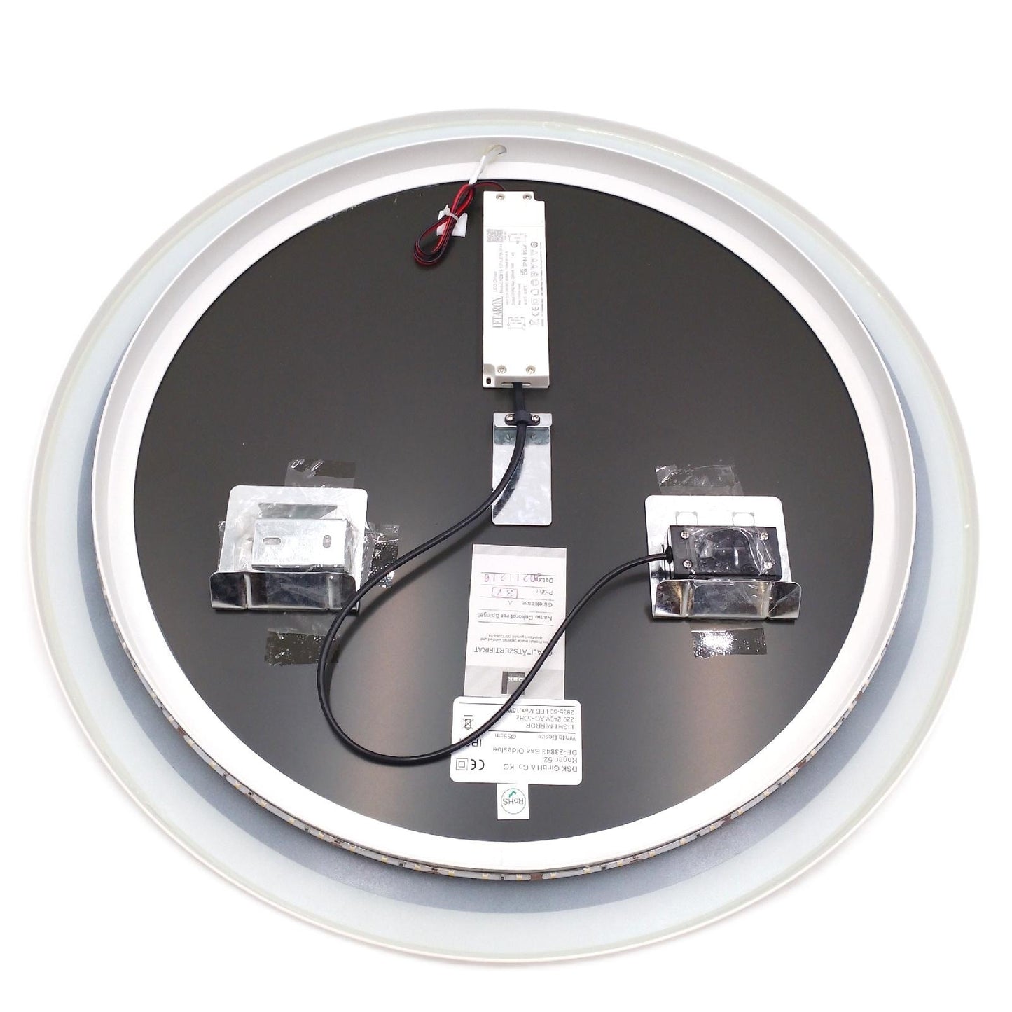 DSK LED Lichtspiegel Badspiegel Desire 55 cm Weiß Beleuchtung modernes Design Badezimmer