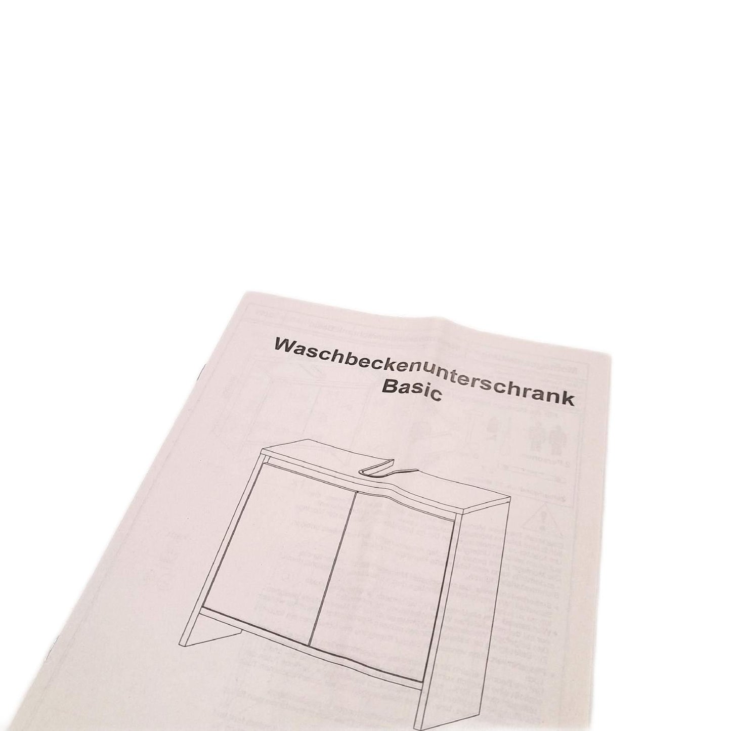 Basic Waschtischunterschrank (28 x 60 x 55 cm, Weiß)