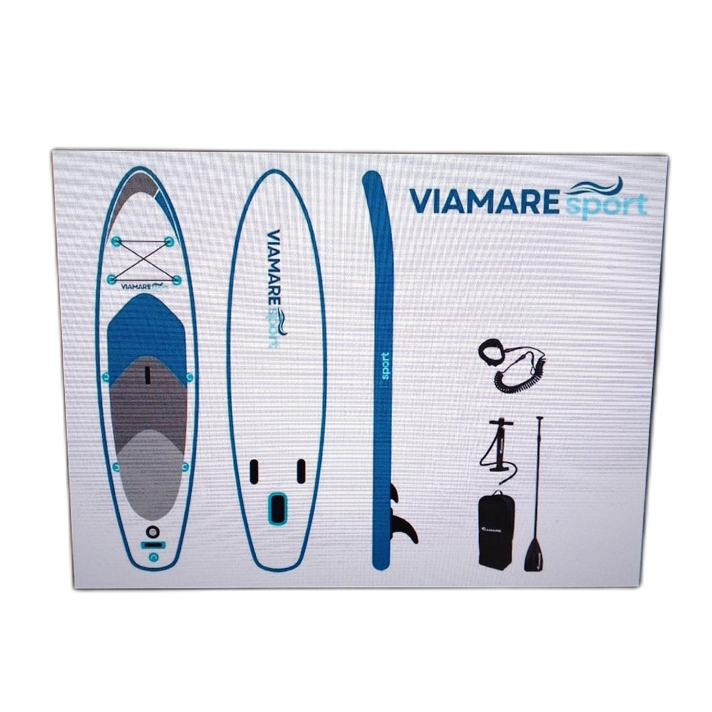 Viamare Stand Up Paddle Board Set Wassersport SUP Board 300 x 75 x