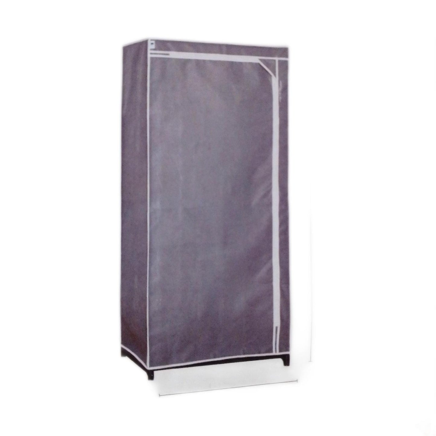 Kleiderschrank Möbel Schlafzimmer Schrank Grau Kompakt Stauraum 50 x 75 x 160 cm