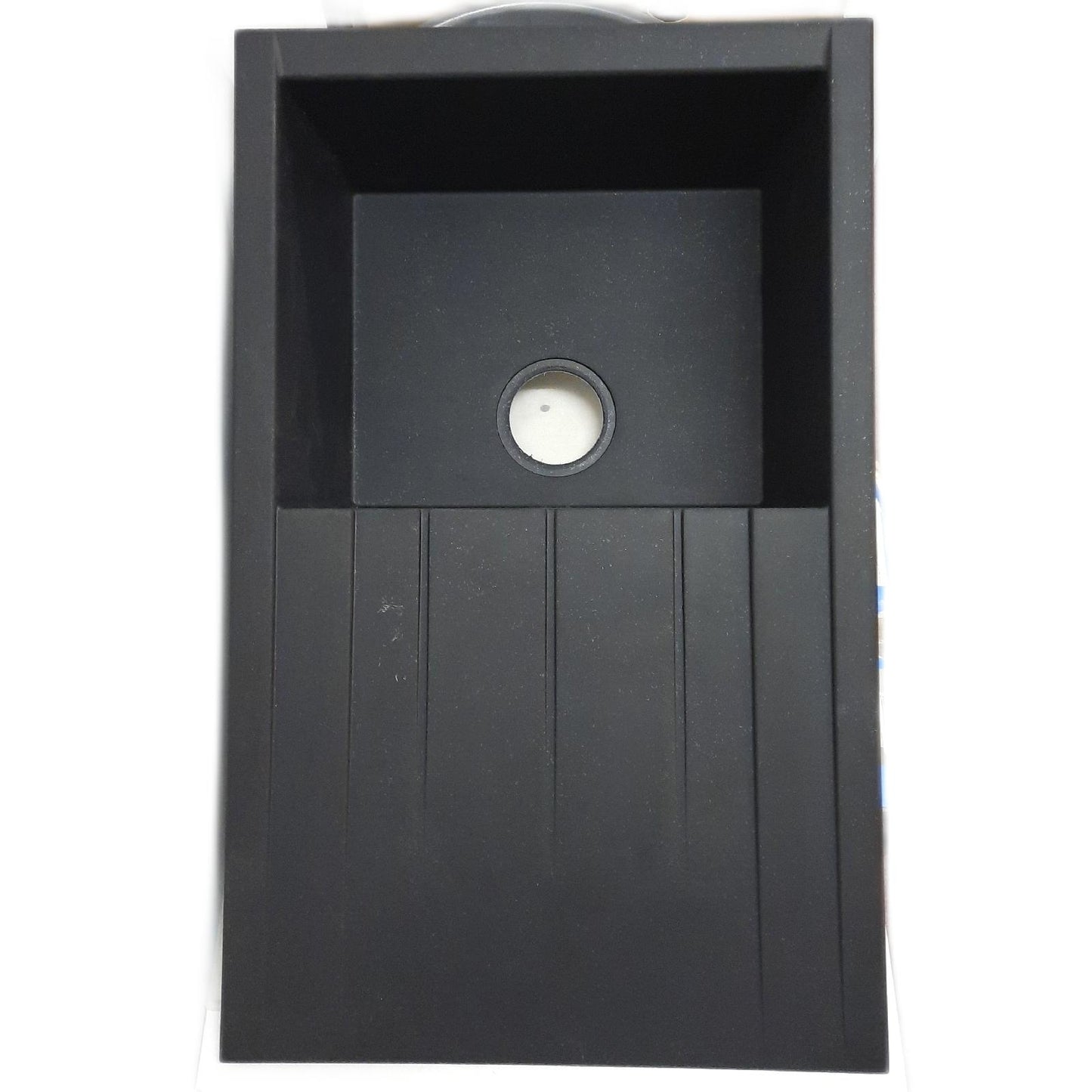 respekta Einbauspüle Küche Mineralite Modell Houston Schwarz modern funktional robust