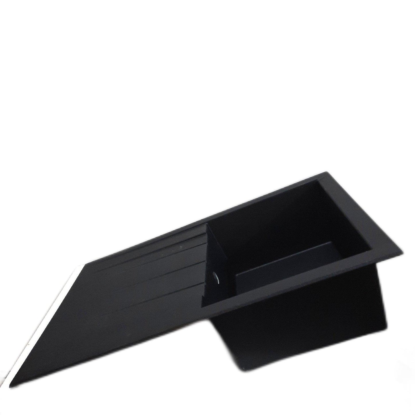 respekta Einbauspüle Küche Mineralite Modell Houston Schwarz modern funktional robust