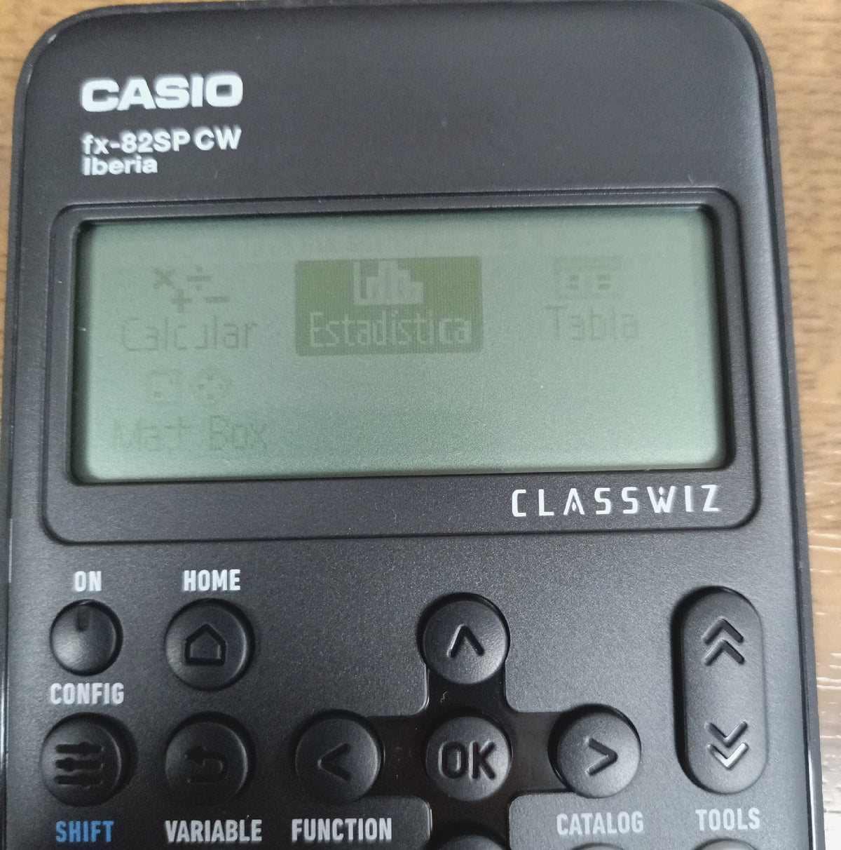 Casio FX 82SP CW Wissenschaftlicher Taschenrechner Display gestört Sprache Spanisch