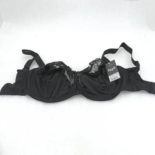Teyli Damen BH - Minimizer BH Bügel - Baumwolle BH - BH Grosse Grössen - BH Große Brüste - Komfort Starker Halt BH - Damen Bügel Minimizer - Damen BHS Frauen Bra Schwarz 70M