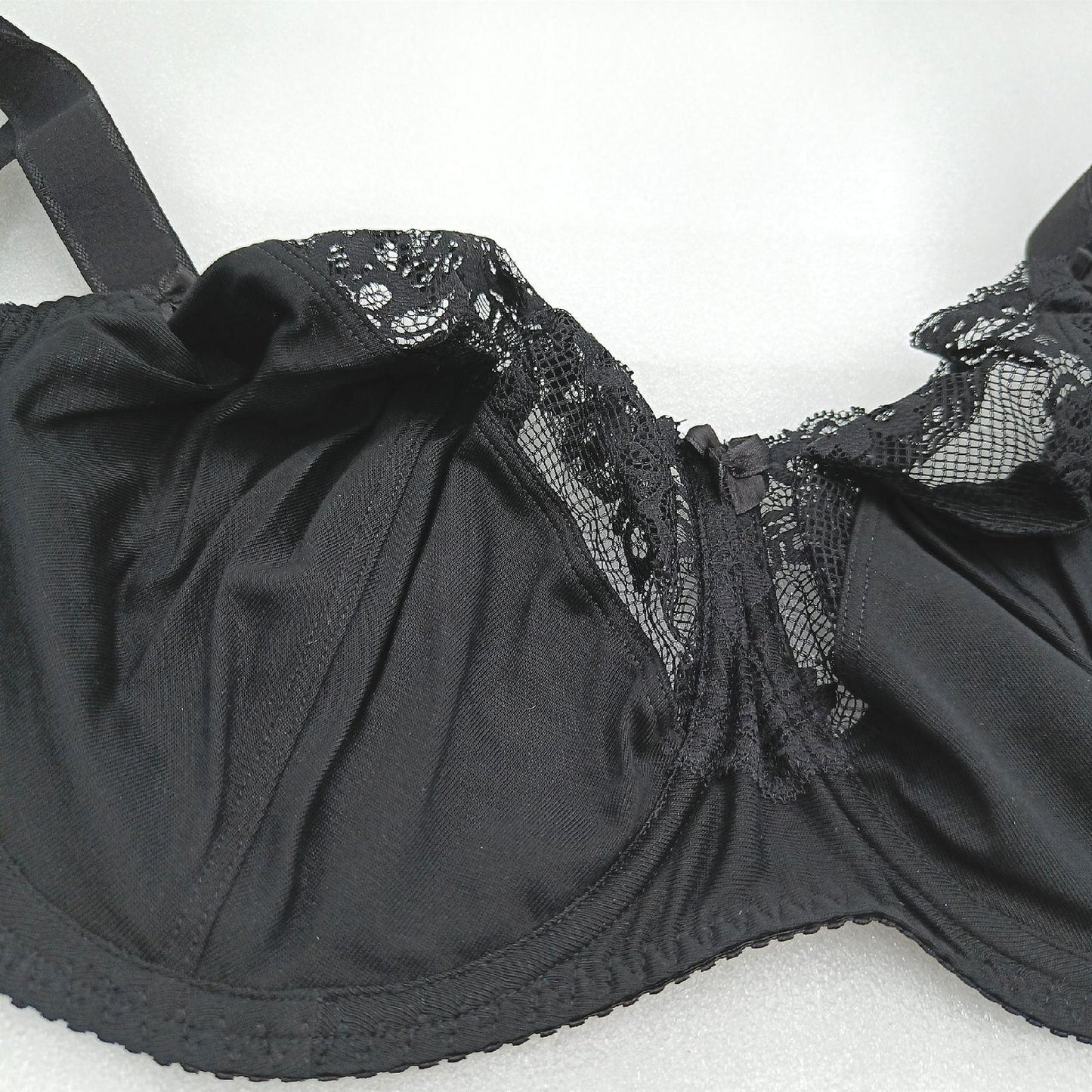 Teyli Damen BH - Minimizer BH Bügel - Baumwolle BH - BH Grosse Grössen - BH Große Brüste - Komfort Starker Halt BH - Damen Bügel Minimizer - Damen BHS Frauen Bra Schwarz 70M