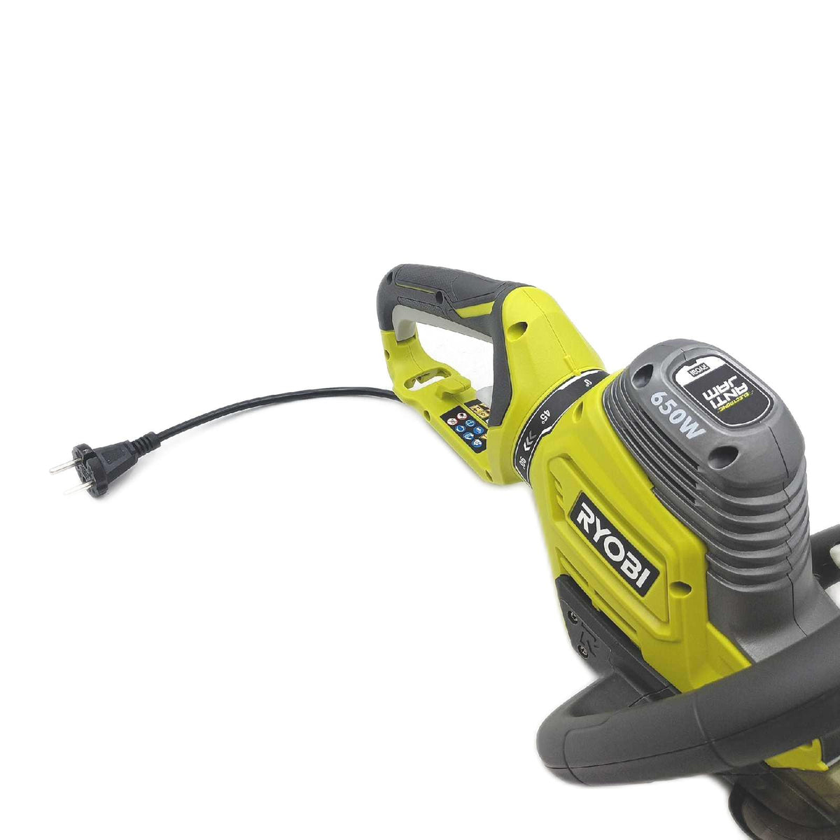 Ryobi Elektro Heckenschere RHT6760RL 650 W diamantgeschliffene Klinge 60 cm Messerlänge