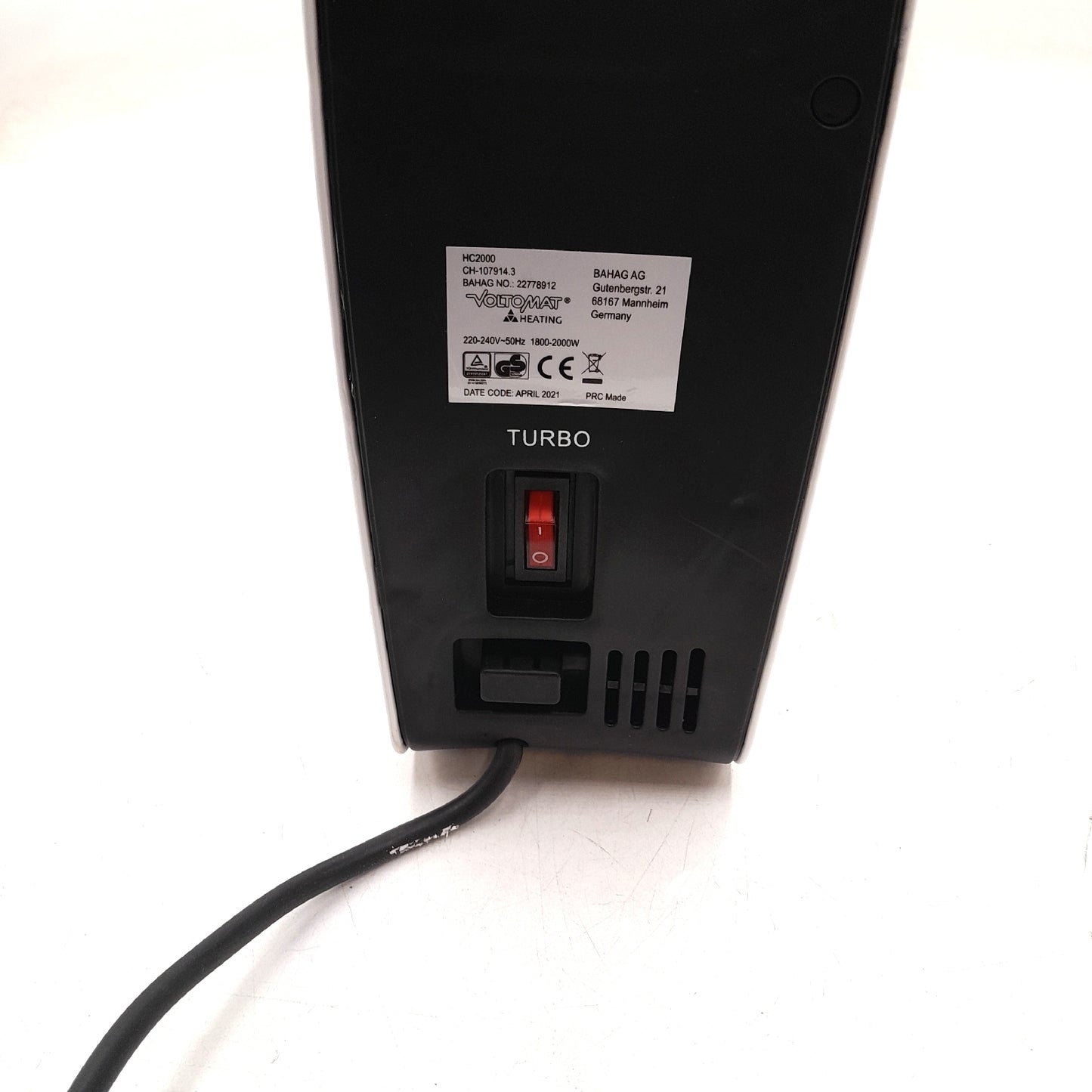 Konvektor Style Heizung Elektroheizung Innenraum weiß schwarz leistungsstark effizient