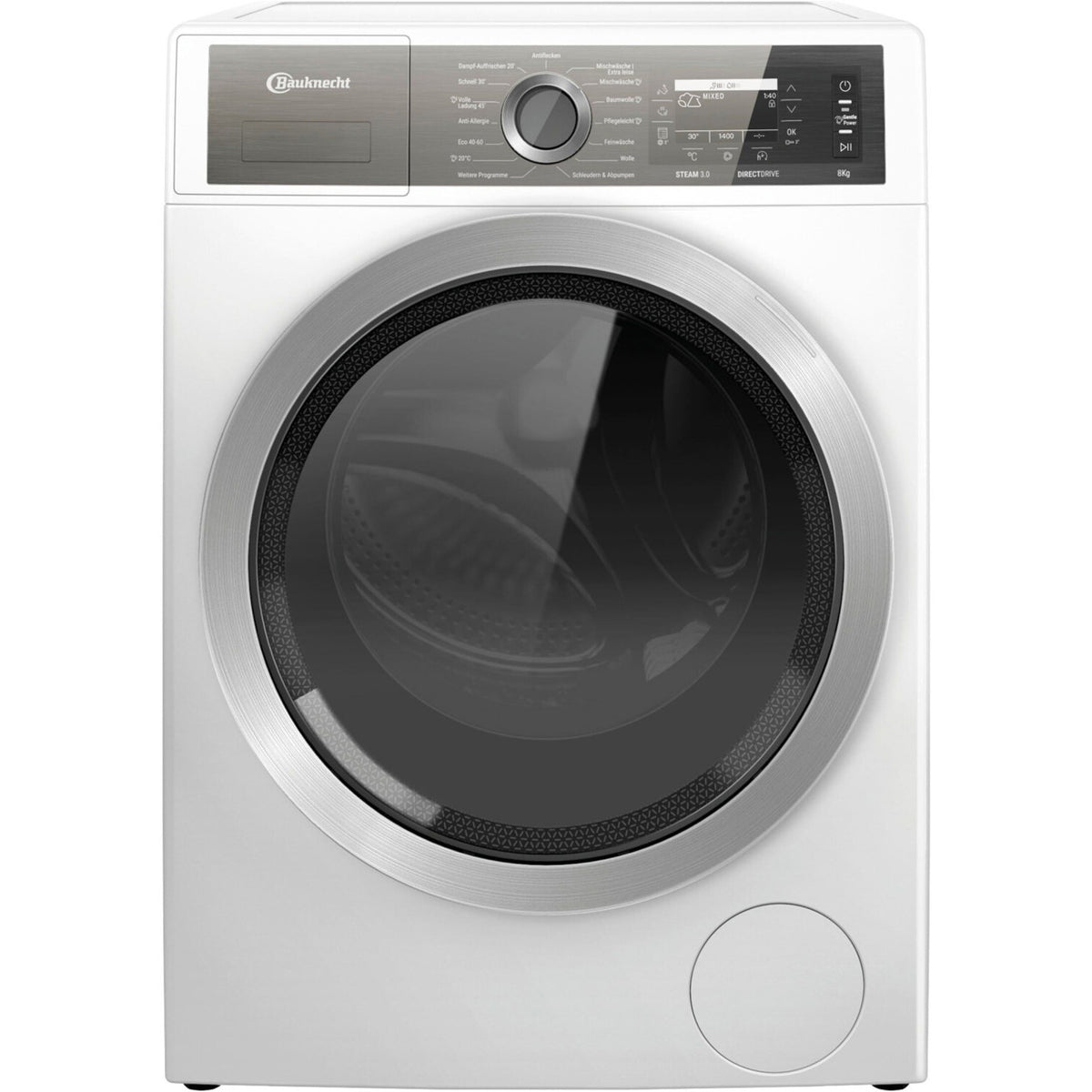 BAUKNECHT Waschmaschine B7X 89E SILENCE, 8kg, weiß