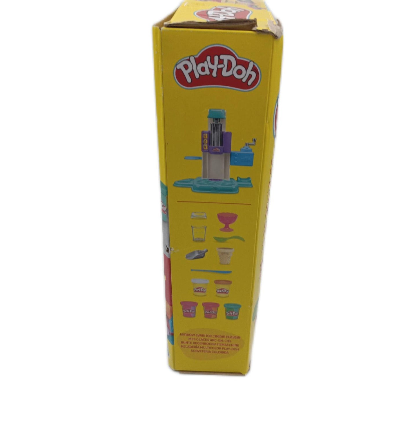 Play Doh Eismaschine Kinder Spielset Bunte Regenbogen Farben Ton Knete Set