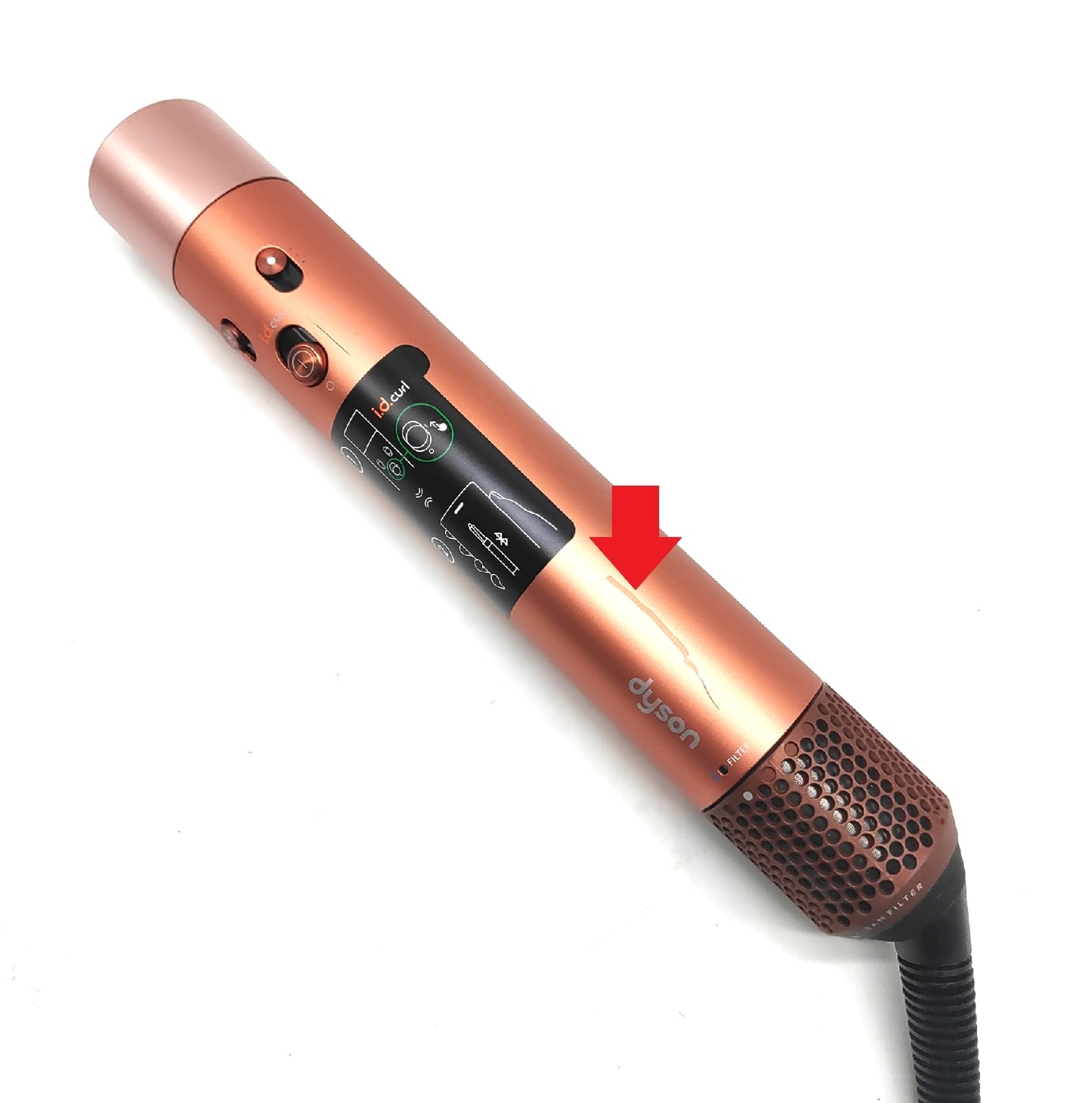 Dyson Haartrockner Styler Haarpflege Airwrap Amber Zubehör für Glattes und Welliges