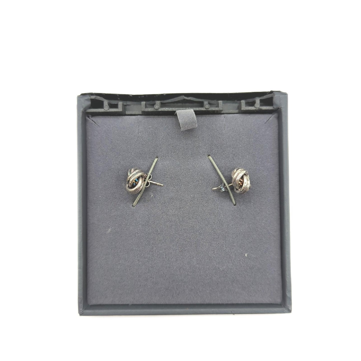Tuscany Silber Ohrstecker Schmuck Ohrringe Doppelknoten Classic Eleganz zeitlos elegant