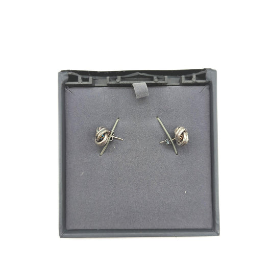 Tuscany Silber Ohrstecker Schmuck Ohrringe Doppelknoten Classic Eleganz zeitlos elegant