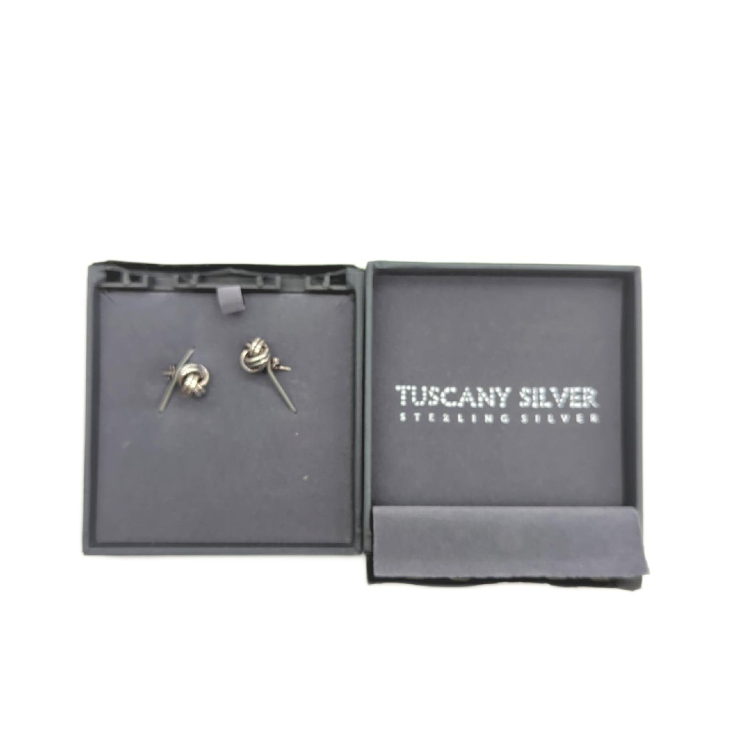 Tuscany Silber Ohrstecker Schmuck Ohrringe Doppelknoten Classic Eleganz zeitlos elegant