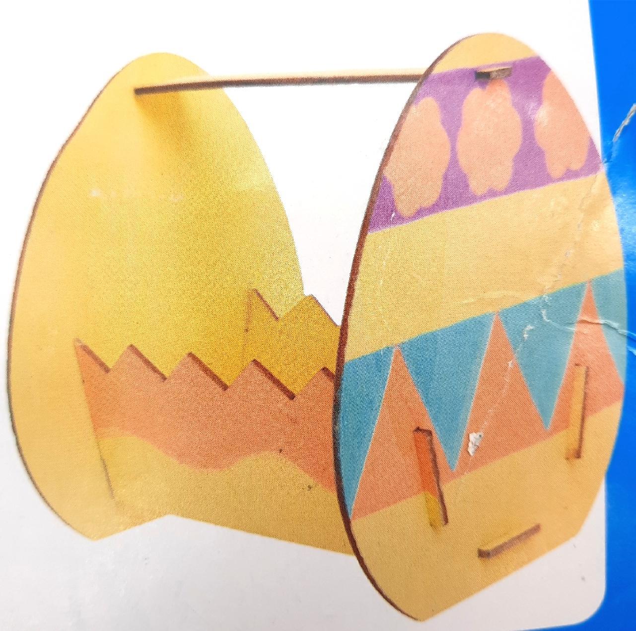 Baker Ross Korb-Bastelsets „Oster“ aus Holz - Bastelset für Kinder (4 Stück), AT444