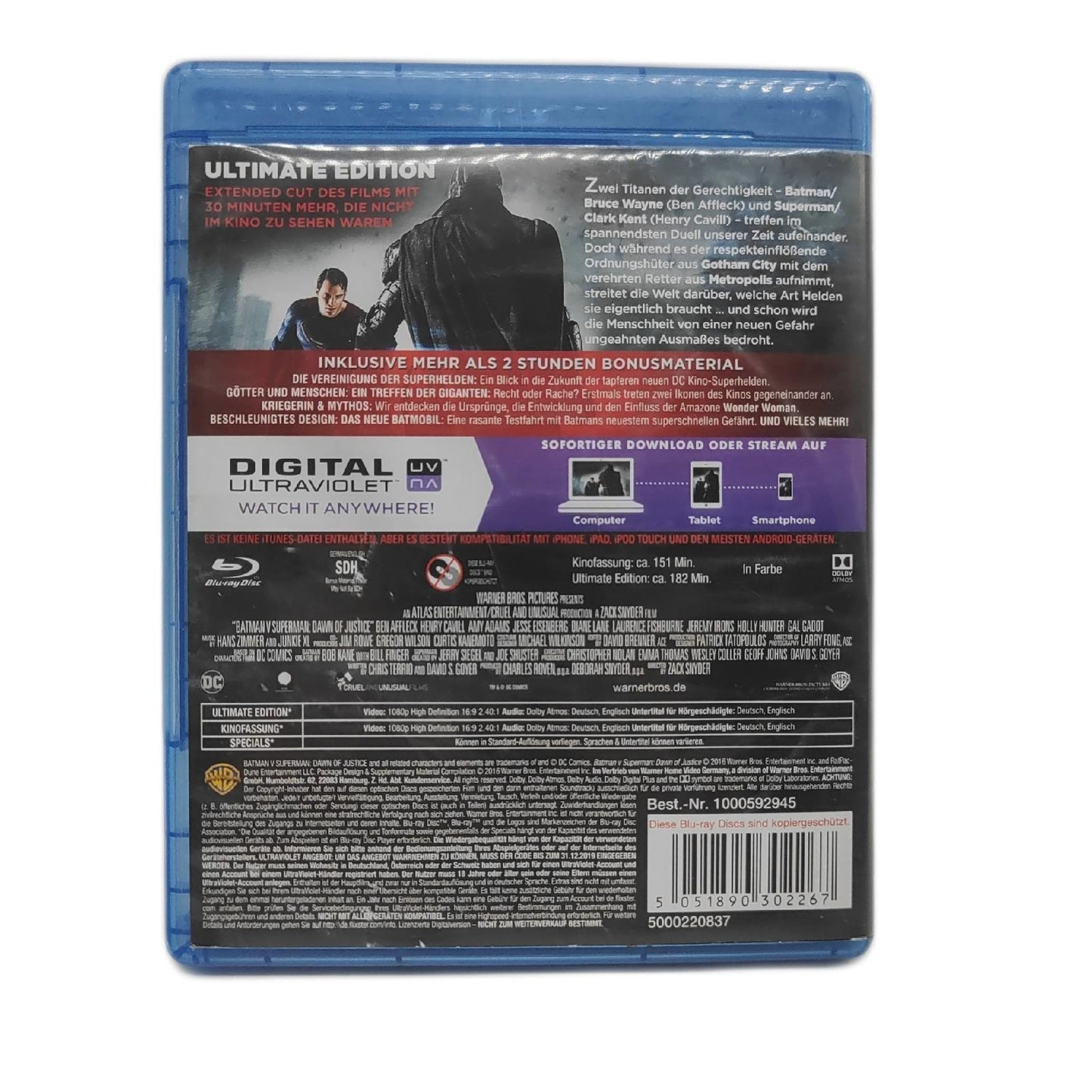 Batman v Superman: Dawn of Justice  Ultimate Edition [Blu-ray]