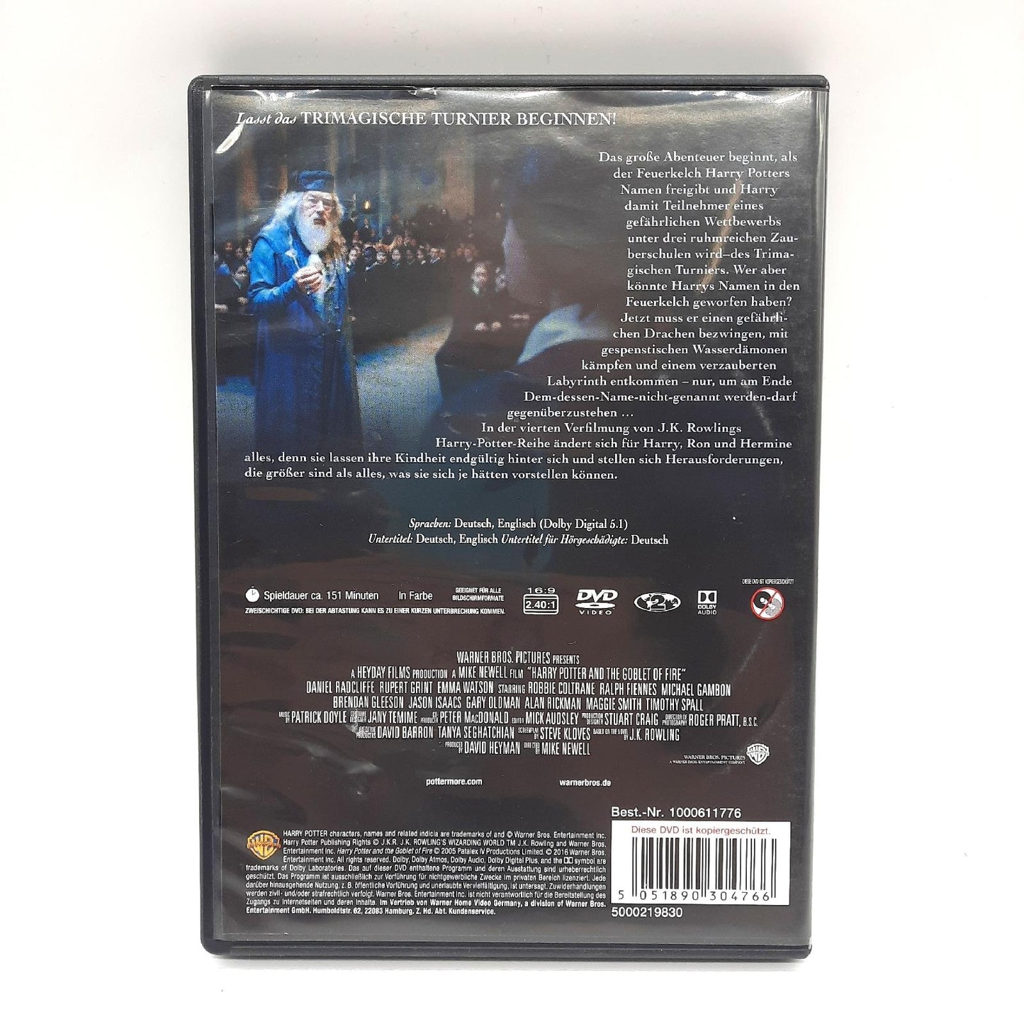 Harry Potter und der Feuerkelch DVD Film Original Englische Version Seltenheitswert