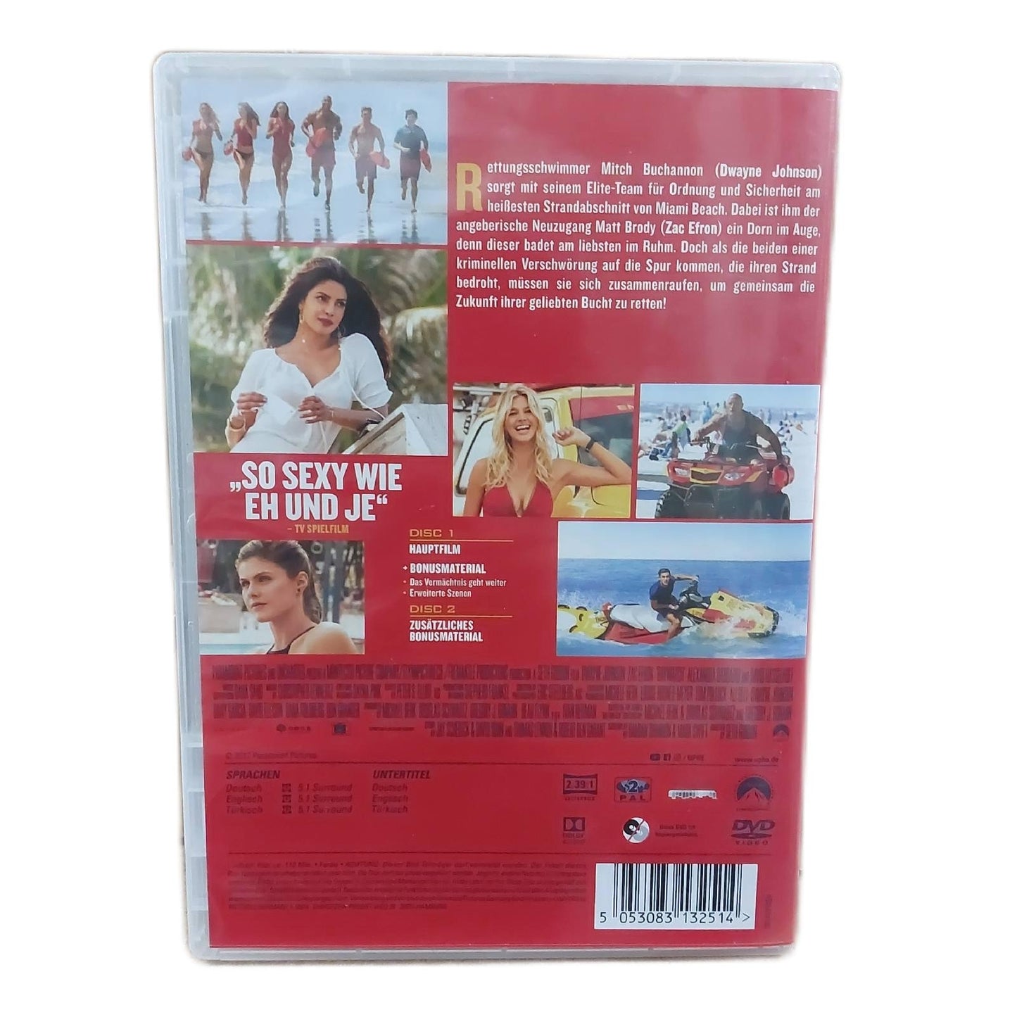 Baywatch 2-Disc Special Edition Dwayne Johnson Zac Efron DVD