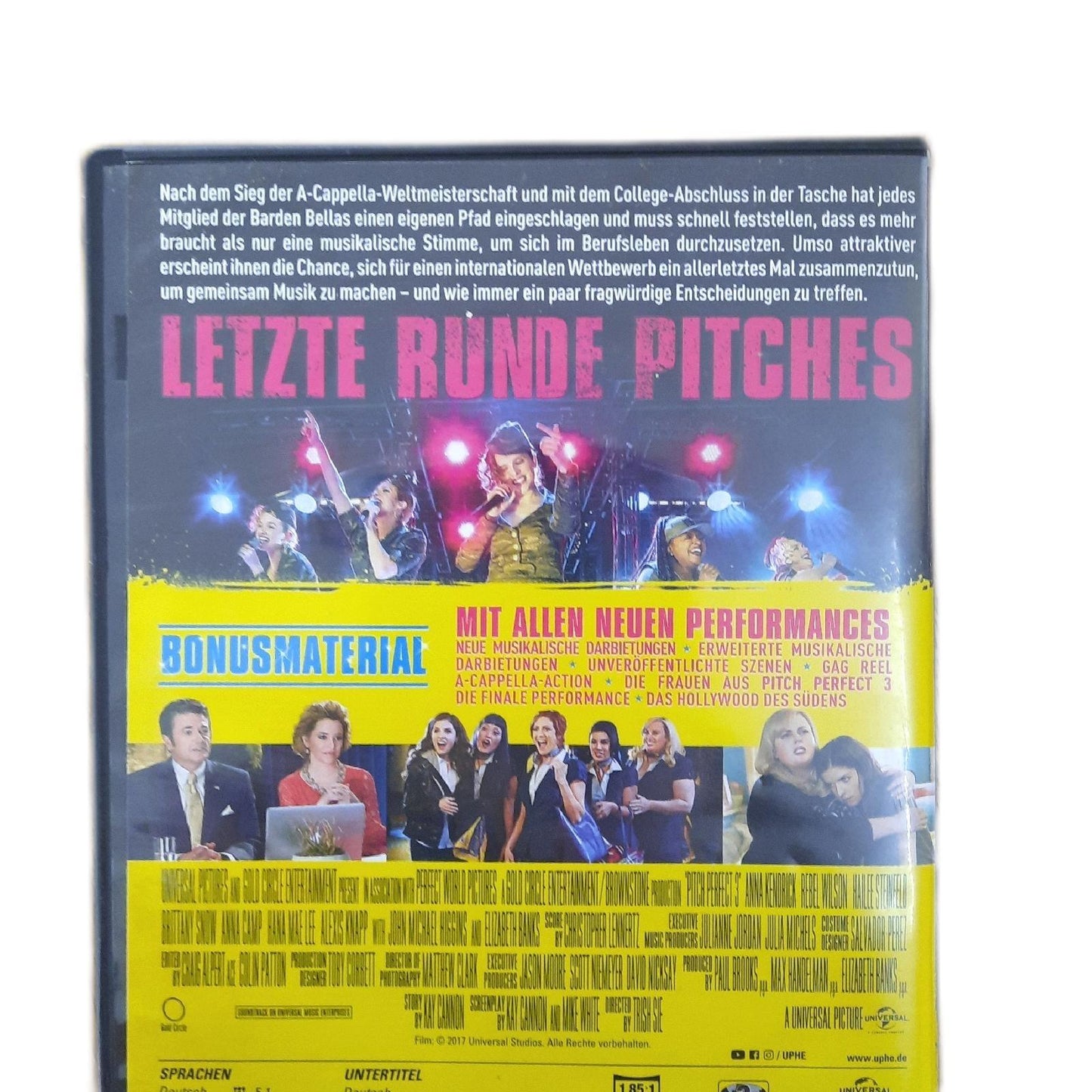 Pitch Perfect 3 DVD Letzte Runde der Pitches Final Mädels Musik