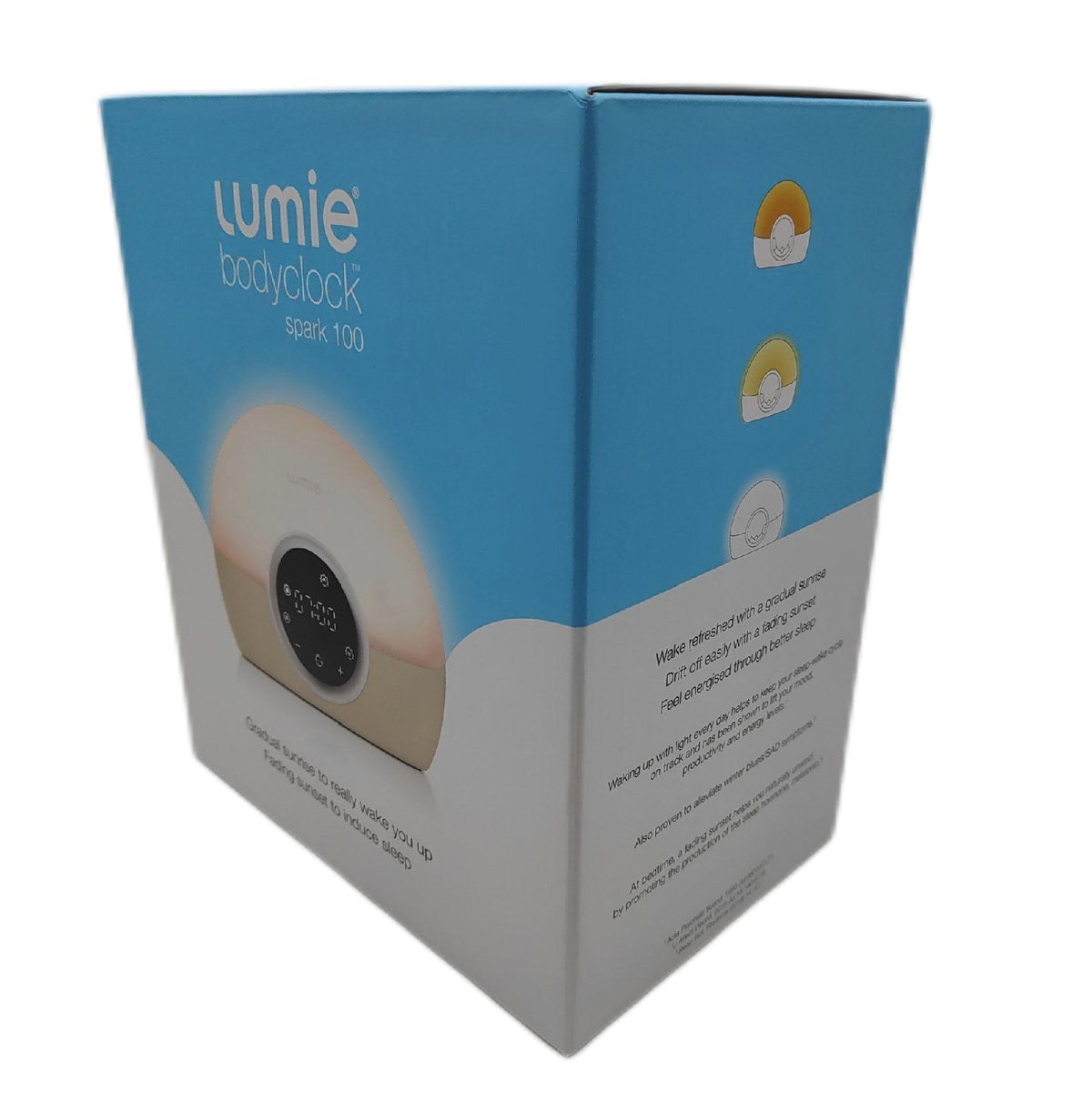 Lumie Wecker Beleuchtung Entspannung Spark 100 Aromatherapie Tageslichtsimulation