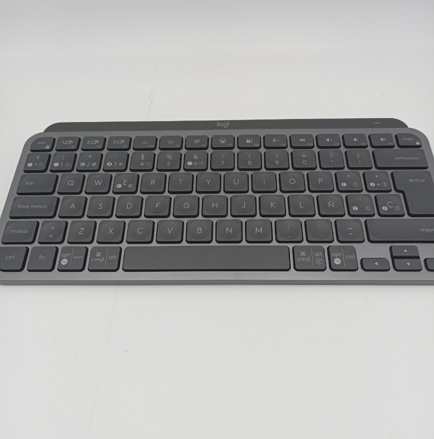 Logitech Tastatur kabellos Computerzubehör MXKEYS MINI Beleuchtet Spanisch Tastatur
