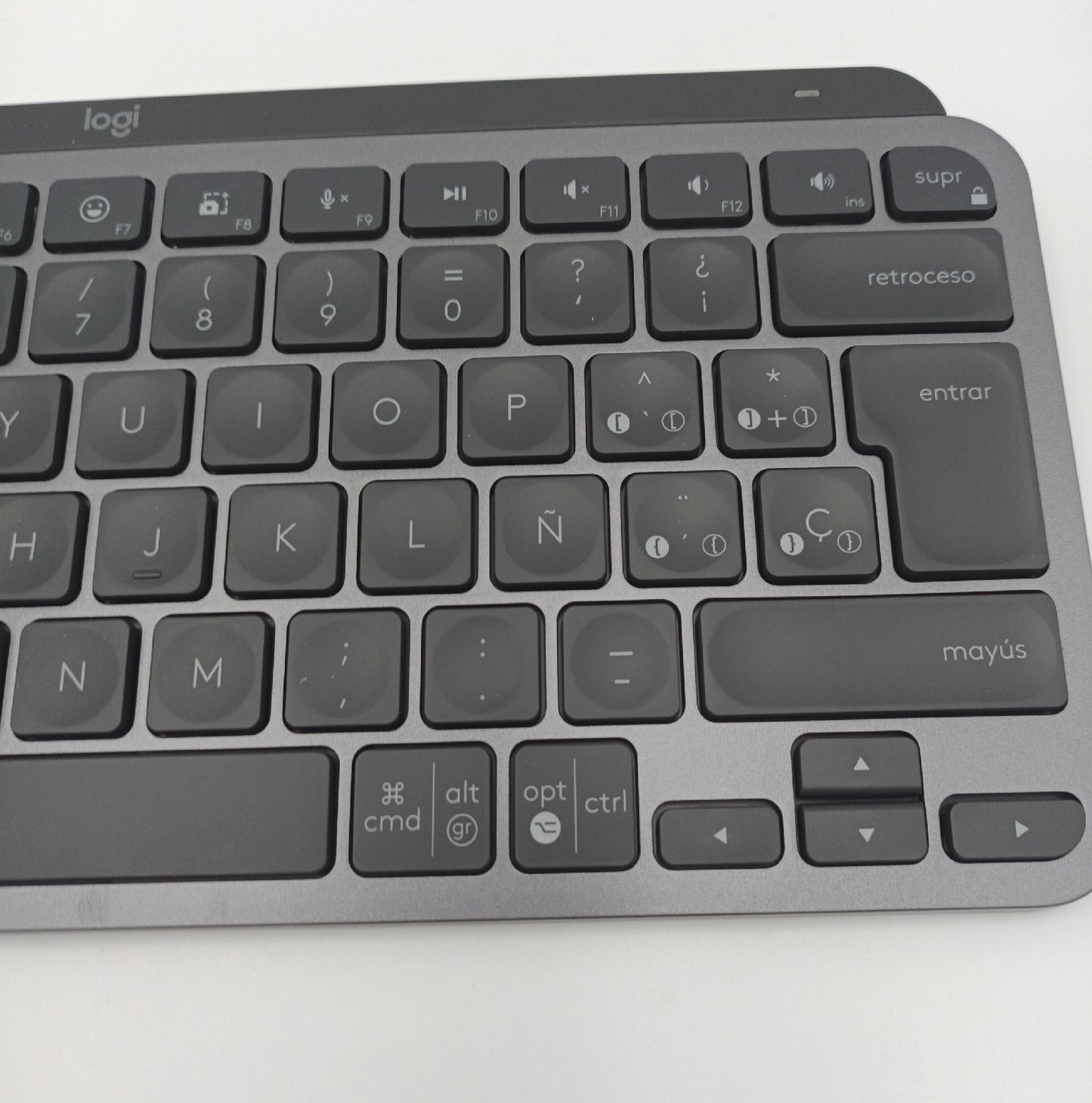 Logitech Tastatur kabellos Computerzubehör MXKEYS MINI Beleuchtet Spanisch Tastatur