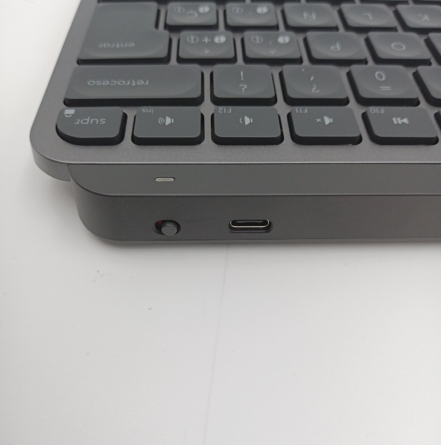 Logitech Tastatur kabellos Computerzubehör MXKEYS MINI Beleuchtet Spanisch Tastatur