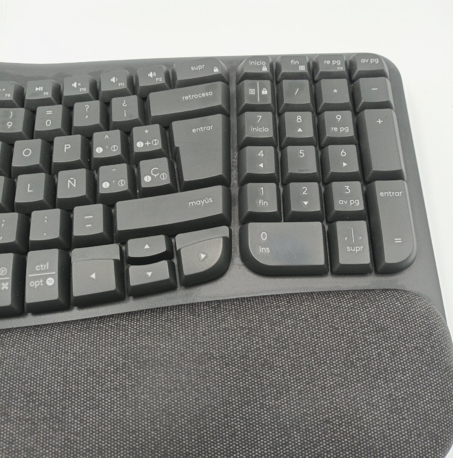 Logitech Tastatur Computerzubehor Wave Keys Kabellose Ergonomische Tastatur Grafit