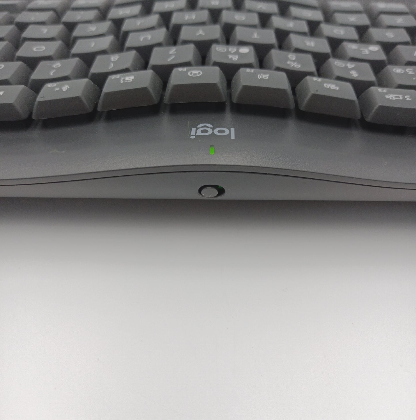 Logitech Tastatur Computerzubehor Wave Keys Kabellose Ergonomische Tastatur Grafit