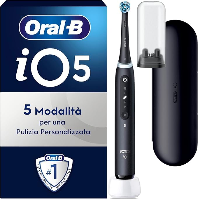 Oral B elektrische Zahnbürste Mundpflege iO 5N Schwarz Wiederaufladbar