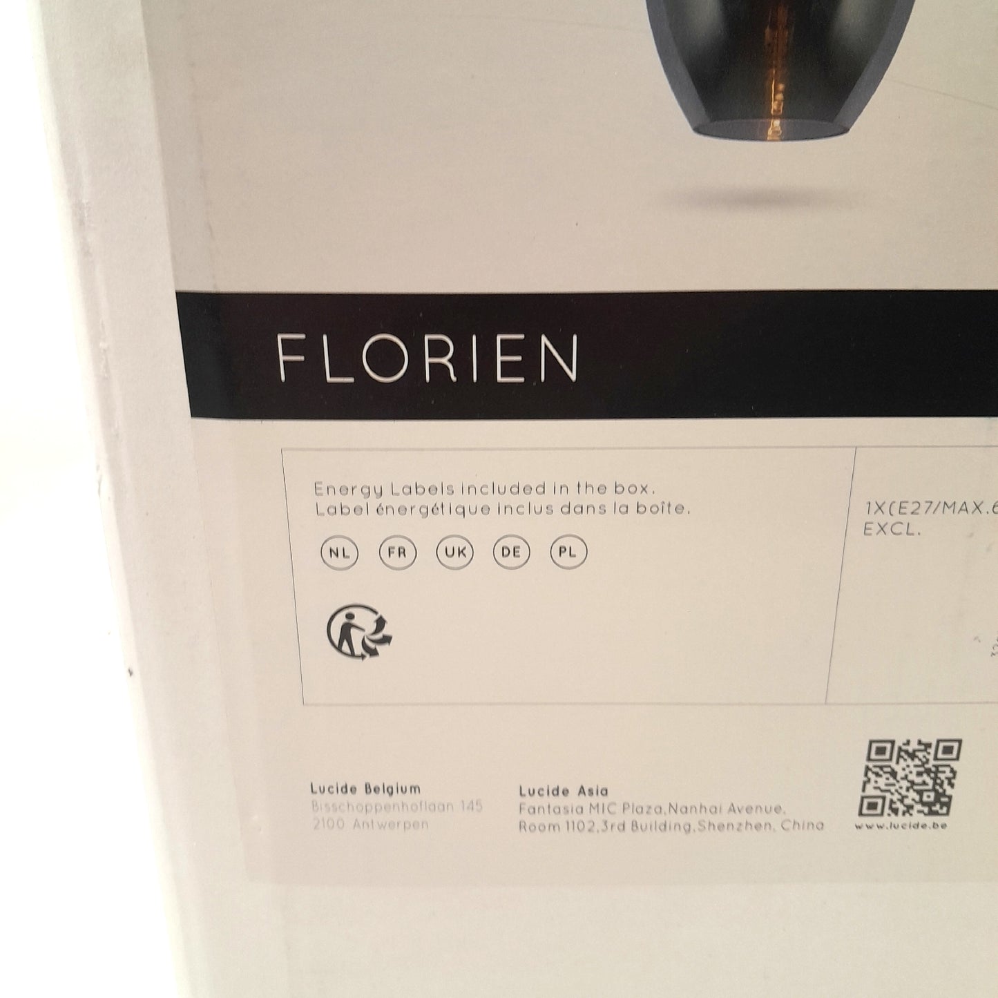 Lucide Pendelleuchte Beleuchtung Florien 60 W Rauch Design Hohe 161 cm