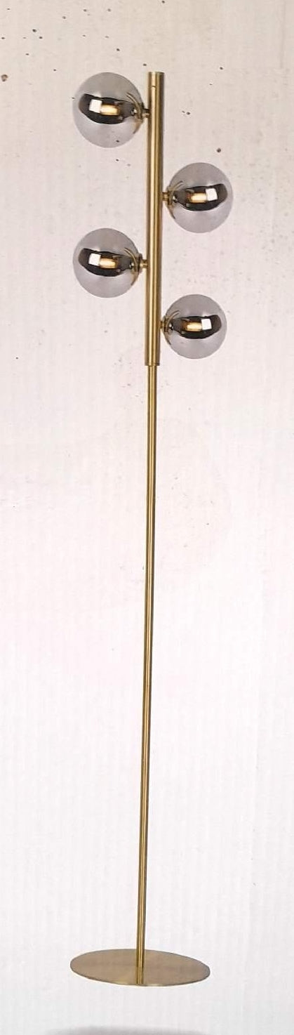 Lucide Stehleuchte Beleuchtung Tycho Schwarz 4 x 28 Watt Design Wohnzimmerlampe