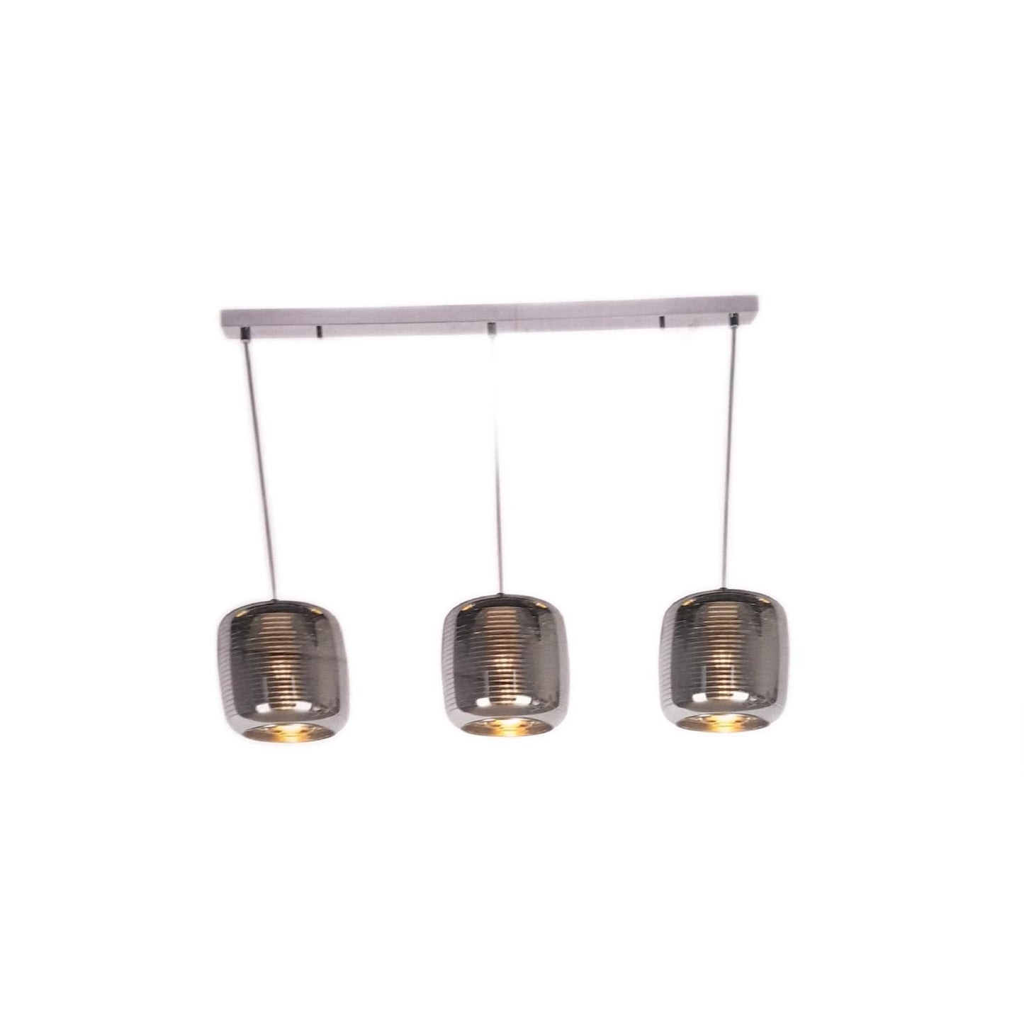 Lucide Pendelleuchte Beleuchtung Eryn 3 x 60 Watt Chrom Design Wohnzimmerlampe