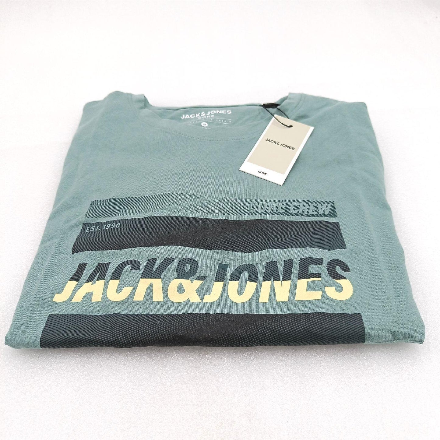 JACK & JONES Men's JCOARC Tee SS Crew Neck T-Shirt, Trellis, M
