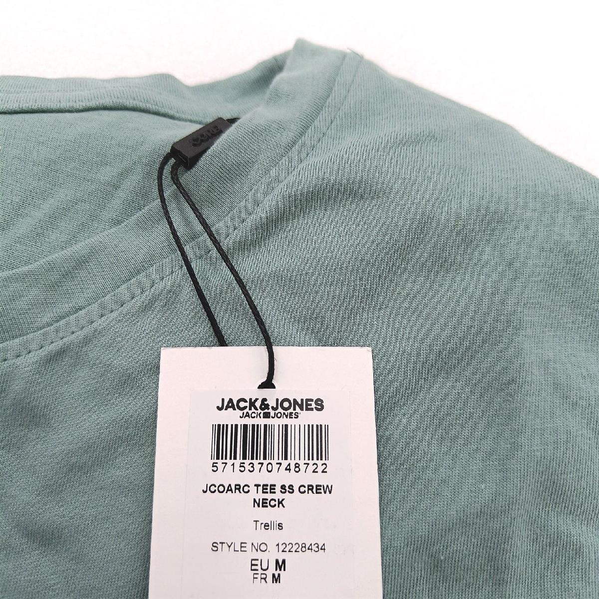 JACK & JONES Men's JCOARC Tee SS Crew Neck T-Shirt, Trellis, M