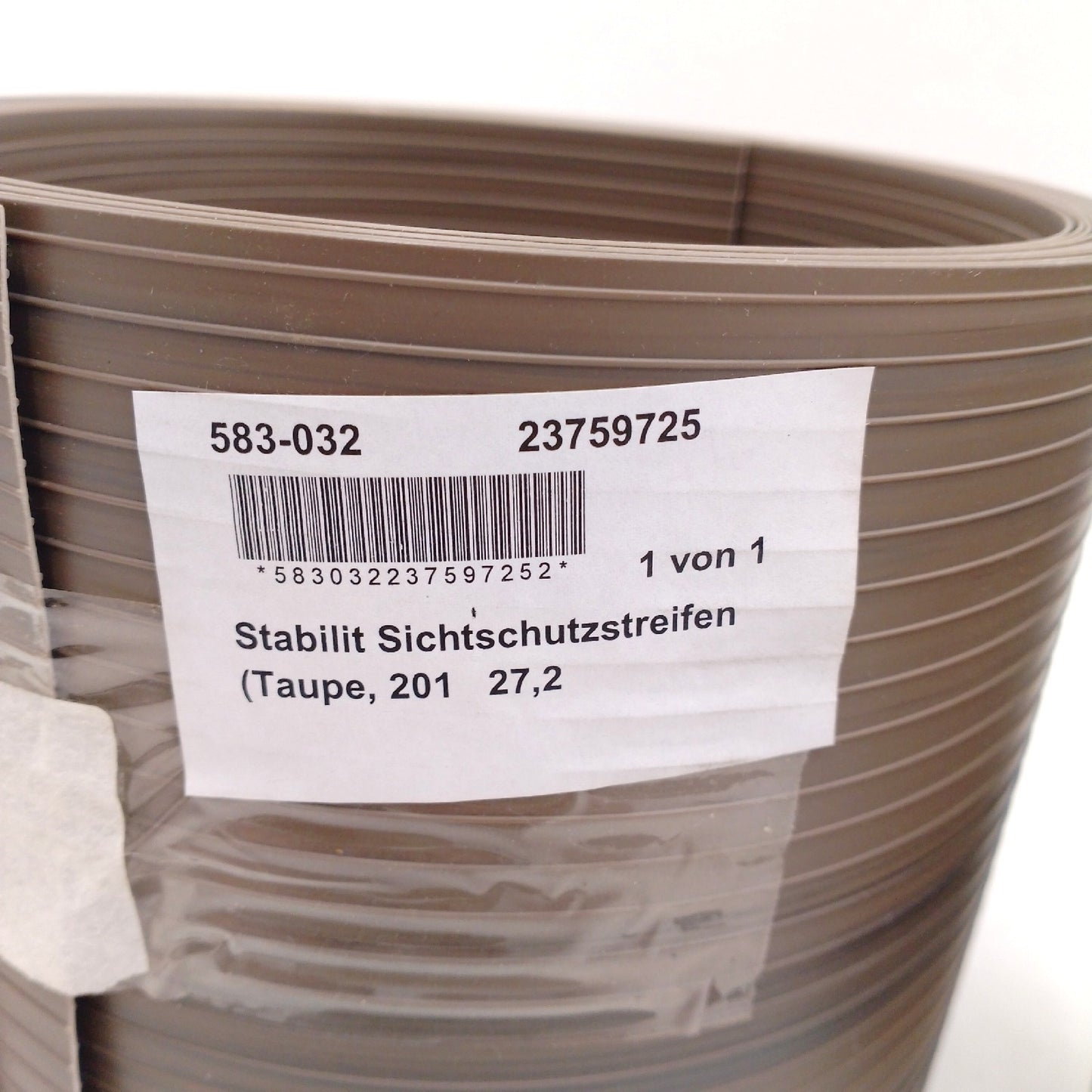 Stabilit Sichtschutzstreifen Gartenzaun Sichtschutz Taupe 2015 x 192