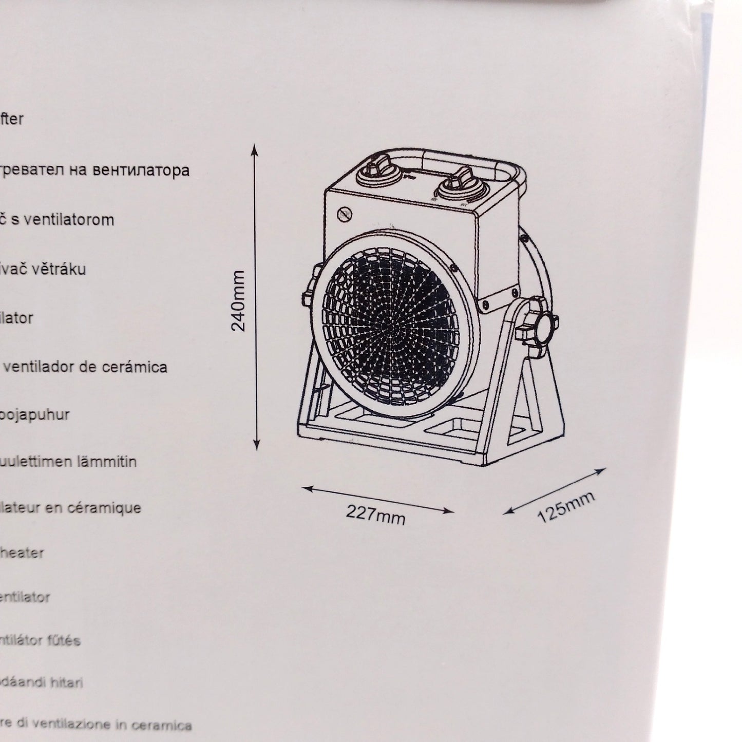 Voltomat Heizluefter Heizung Haushalt HEATING 2000 Watt Rot Schwarz kompakt leistungsstark