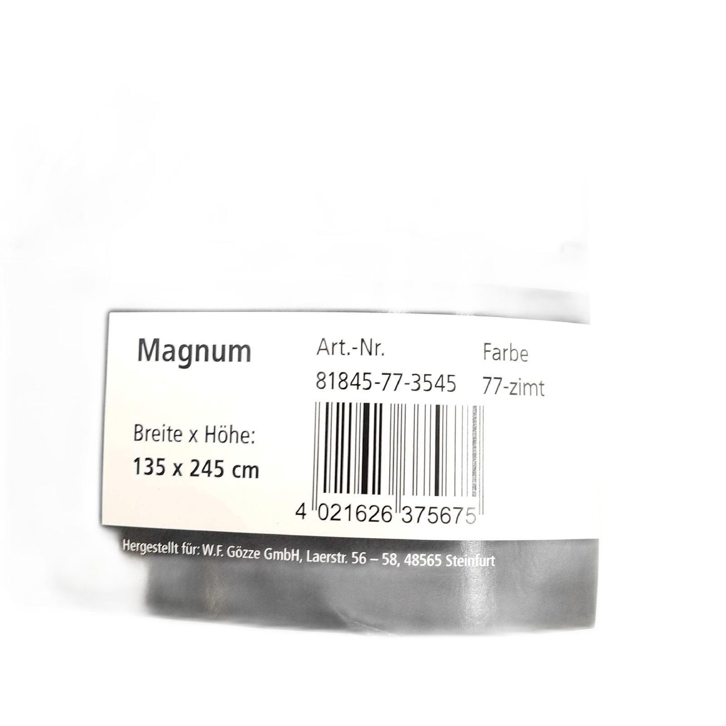 Magnum Schlaufenschal Gardinen Textilien Zimtfarben Wohnzimmer Dekoration 135 x