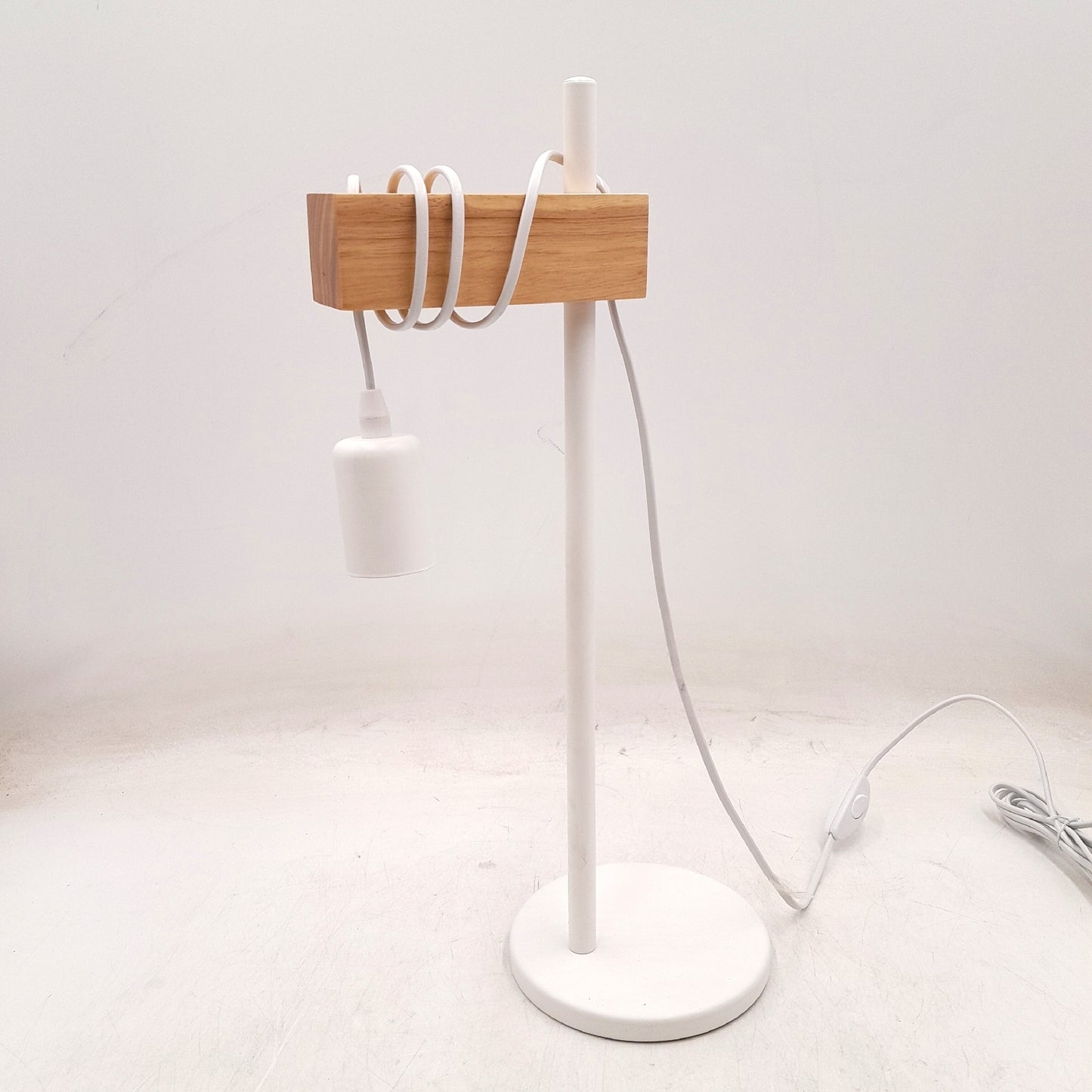 Eglo Tischleuchte Beleuchtung Townshend Wohnraum Lampe 10 Watt Weiß Braun