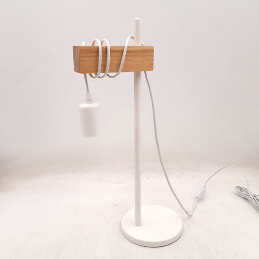 Eglo Tischleuchte Beleuchtung Townshend Wohnraum Lampe 10 Watt Weiß Braun