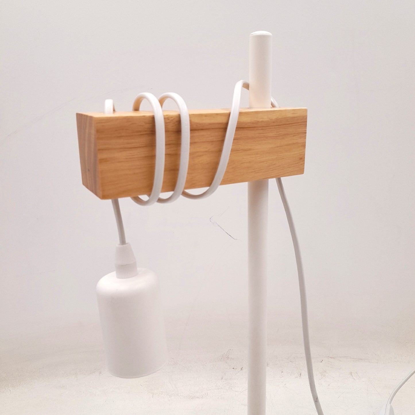Eglo Tischleuchte Beleuchtung Townshend Wohnraum Lampe 10 Watt Weiß Braun