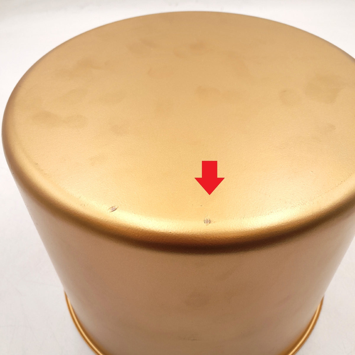 Übertopf Metall Pflanzgefäß Ø 24 x 50 cm Schwarz Gold rund elegant modern