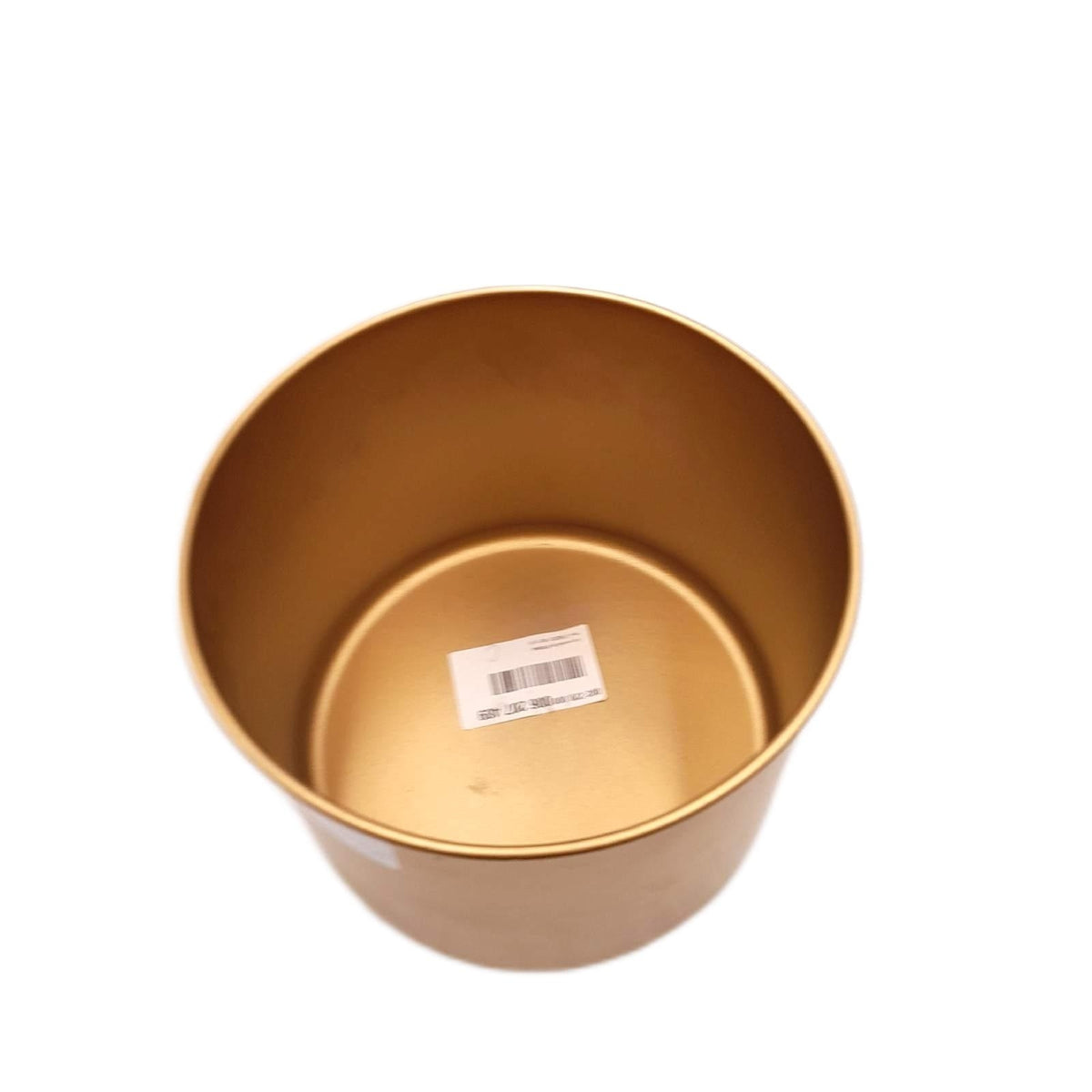 Übertopf Metall Pflanzgefäß Ø 24 x 50 cm Schwarz Gold rund elegant modern