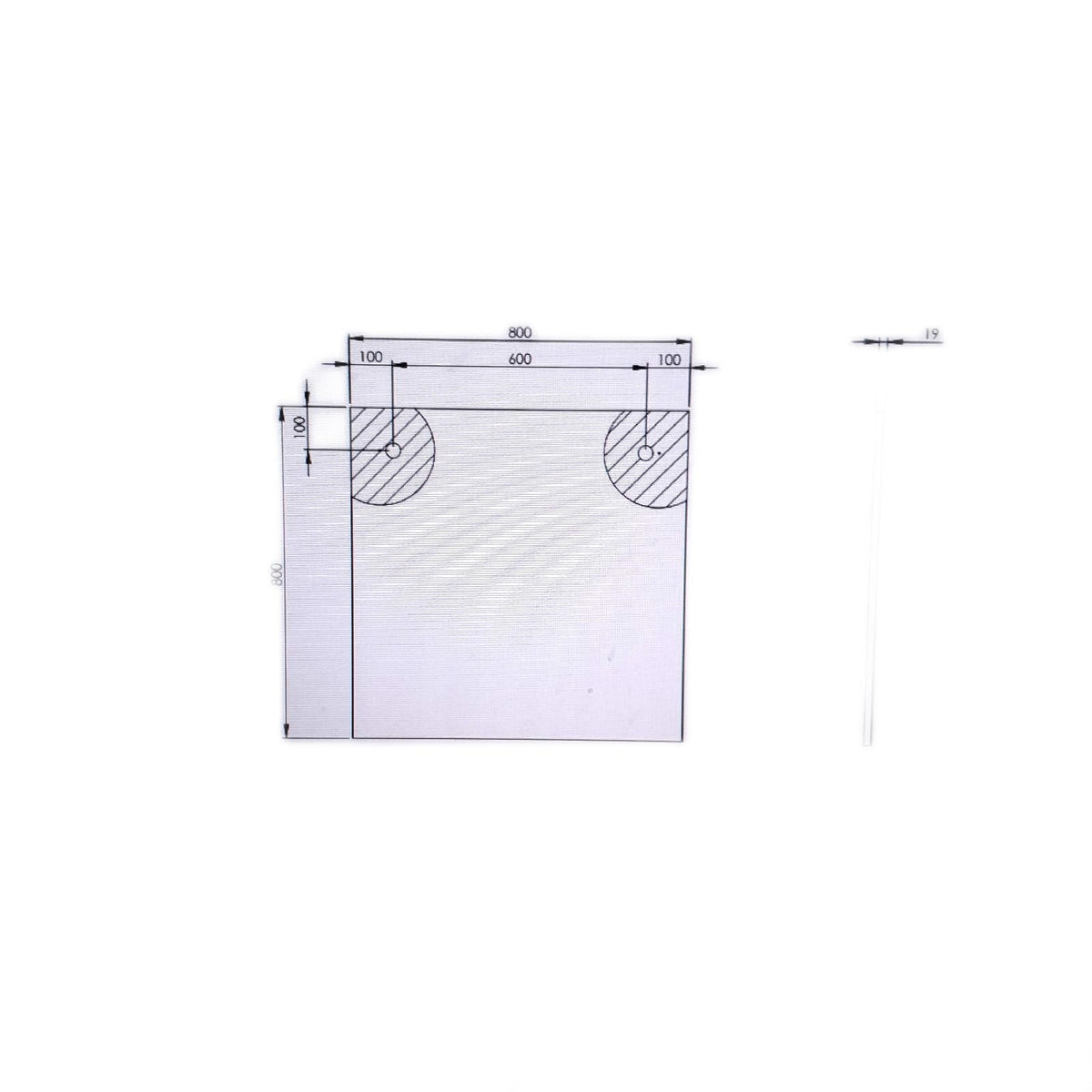RIVA Spiegel Sote Eckig Wandspiegel 80 x 80 cm Wohnaccessoires Dekoration