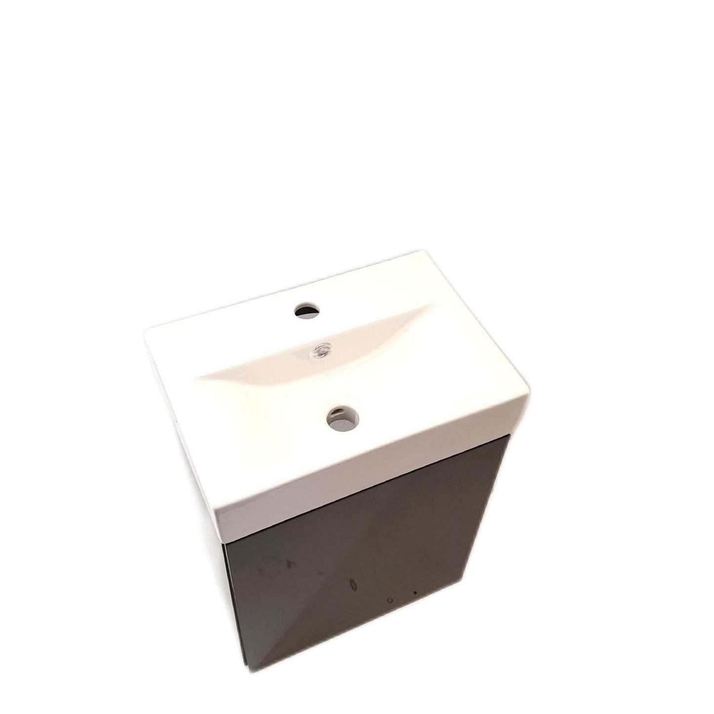 Badmöbel Set Badezimmer Möbel Anthrazit Hochglanz Kompakt Modern Platzsparend Tiny Badezimmer