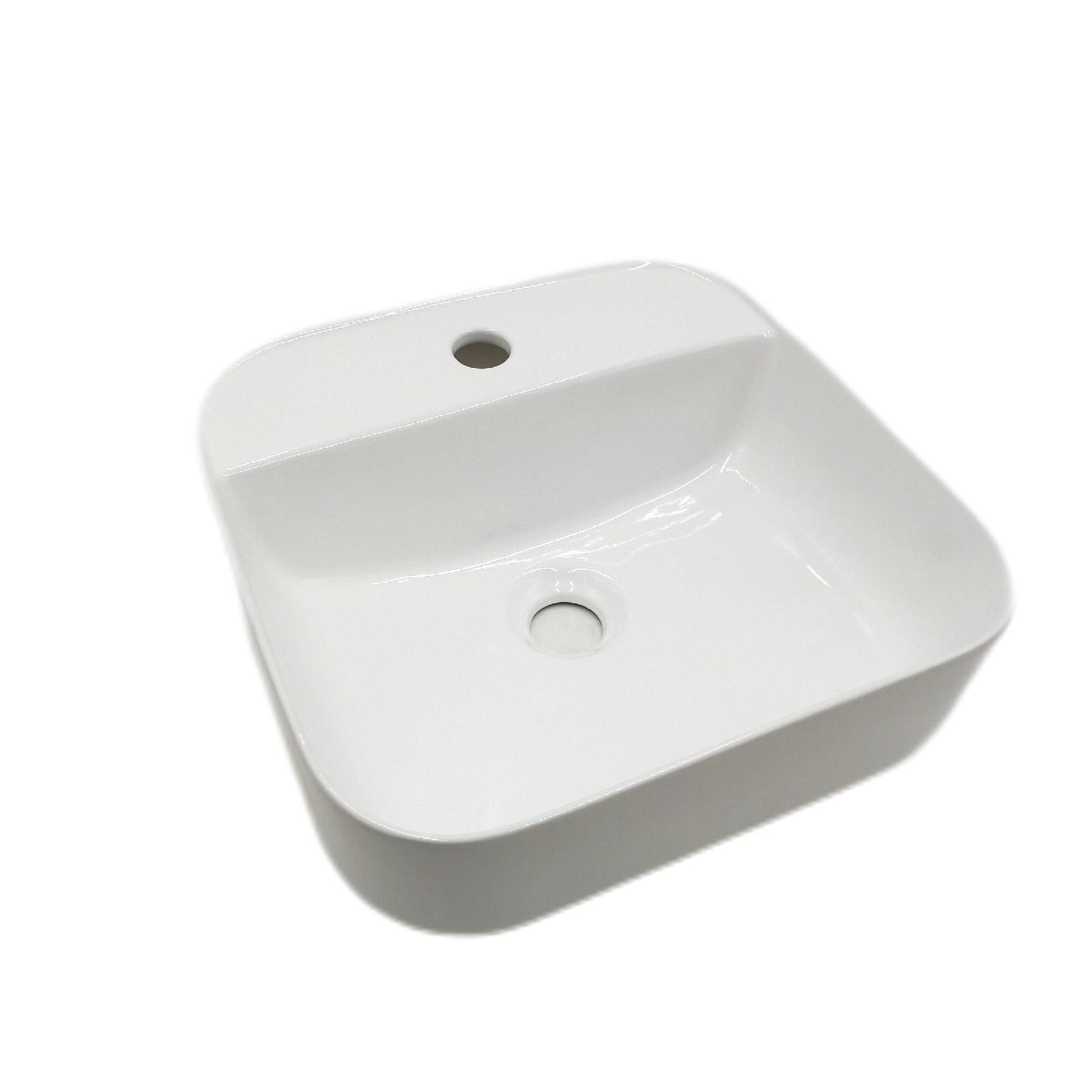Riva Look Aufsatzwaschbecken Badmöbel Keramik Weiß Modernes Design 39
