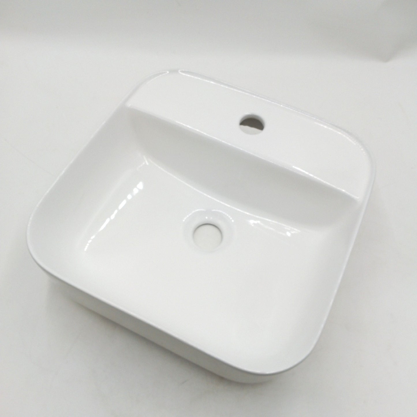 Riva Look Aufsatzwaschbecken Badmöbel Keramik Weiß Modernes Design 39