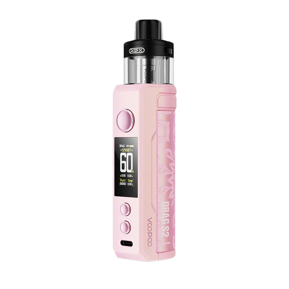 Voopoo Pod System E Zigarette Drag S2 5ml 80 Watt Pink Dampfen Verdampfer