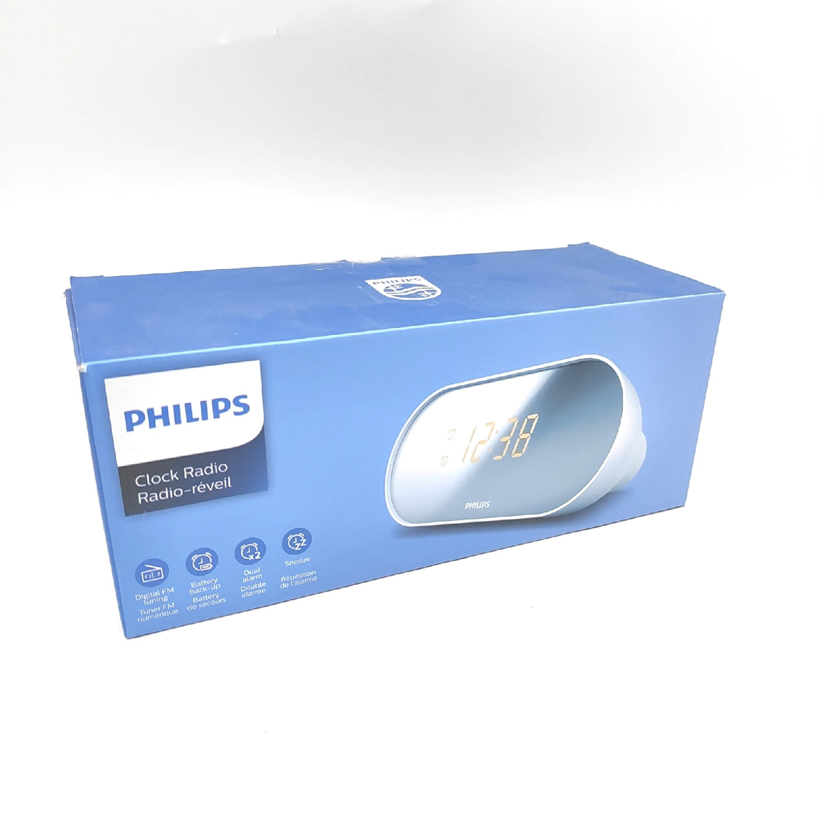 Philips Uhr Radio mit digitalem FM Tuner und Dual Alarmfunktion Radiowecker Radiowecker