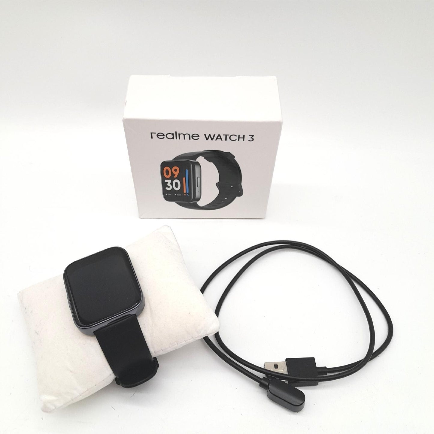 Realme Smartwatch Uhren Elektronik Watch 3 Schwarz EU Echtzeit Gesundheit Fitness