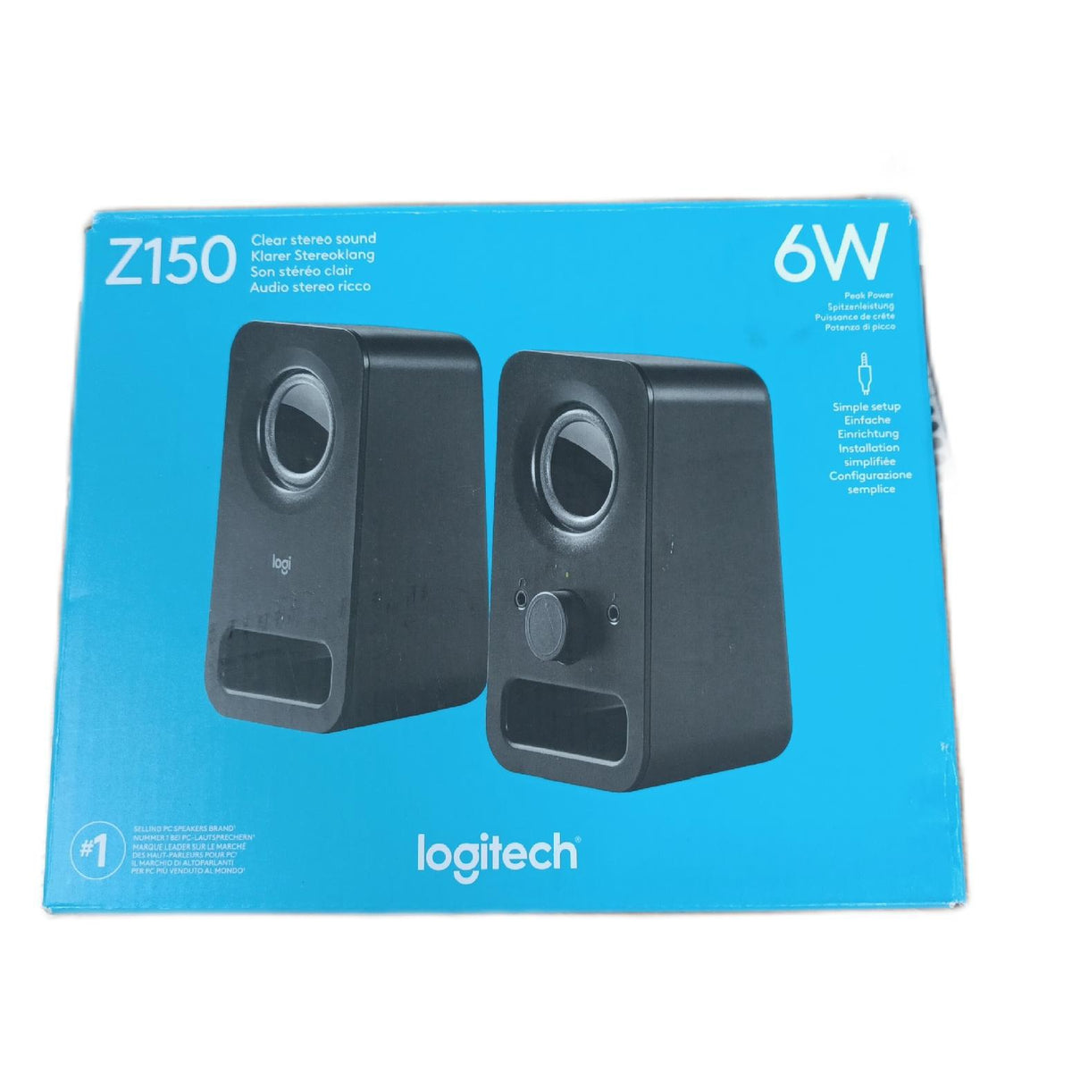 Logitech Lautsprecher PC Audio Z150 Stereo System Soundqualität Spitzenleistung